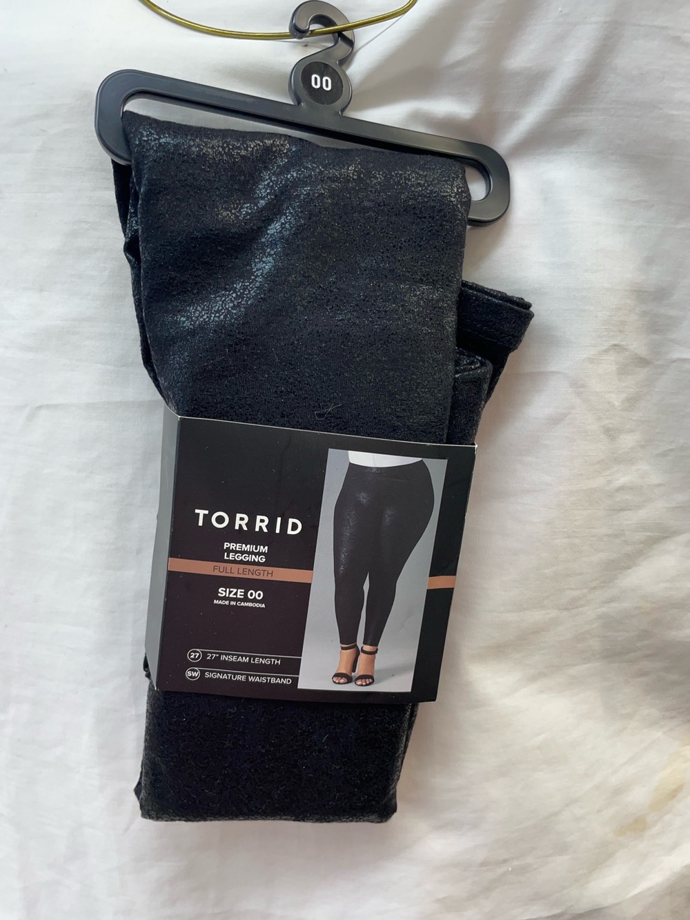 NEW!!! torrid Black Shimmery Full-Length Jeggings plus sz 00